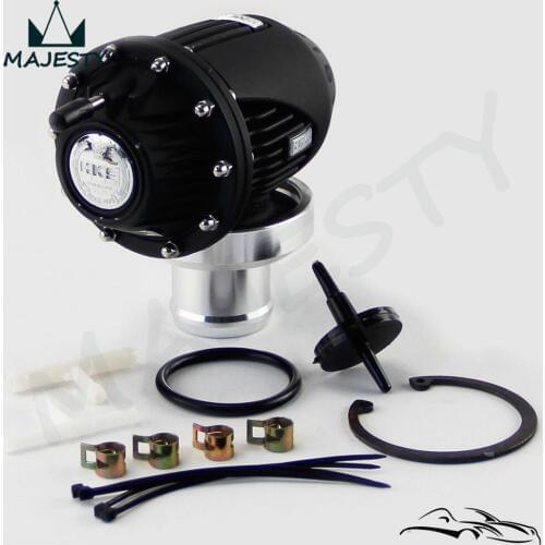 Universal black SQV SSQV Bov Turbo Blow Off Valve Bov with Adapter Flange IV 4 black