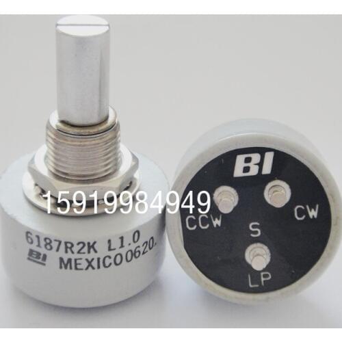 [VK] United States BI imported 6187R 2K single lap conductive plastic potentiometer without limit potentiometer switch