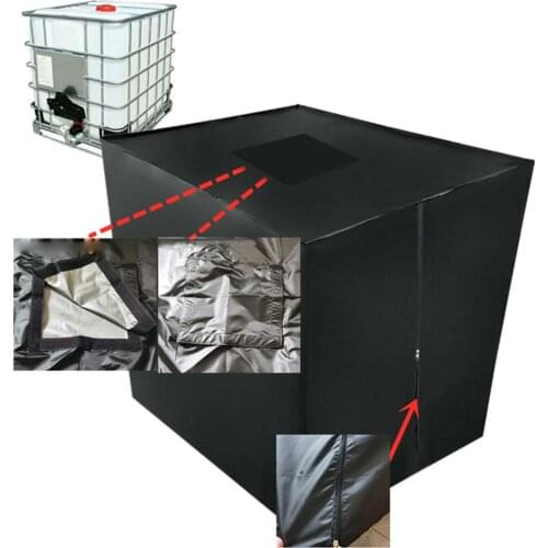 Outdoor Garden Waterproof Cover 1000 Liters IBC Rain Water Tank Container Ton Barrel Sun Protective Foil Dust Covers Hot Sale