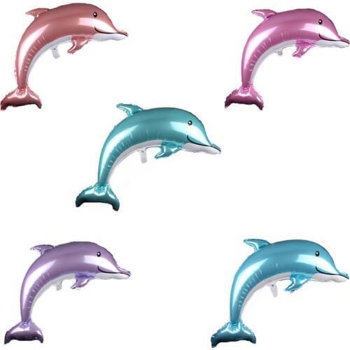 Marine Animal Balloon Series 1: Large Shaped Balloon Dolphin Shark Whale Lobster Aluminum Film Balloon Party Decoration