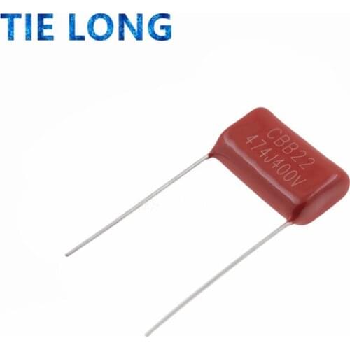 10PCS 400V474J 0.47UF Pitch 15mm 470NF 400V 474 CBB Polypropylene film capacitor