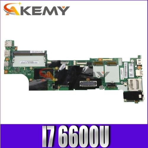 Akemy Brand New DX270 NM-B061 For Lenovo Thinkpad X270 Notebook Motherboard CPU I7 6600U 100% Test Work FRU 01HY522 01LW730