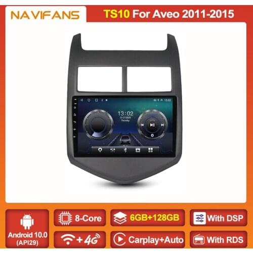 API30 Android 11 Car Radio Stereo Receiver For Chevrolet Aveo 2 Sonic 2011 - 2015 Multimedia Video Player Navigation GPS Carplay