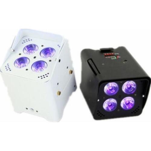 DMX Wireless Battery Powered LED PAR Light 4PCS 15W 5in1 LED Uplight with WiFi