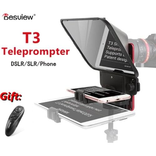 BESTVIEW T3 Teleprompter Inscriber for Mobile Teleprompter Artifact Video for Canon Nikon Sony Camera Photo Studio DSLR