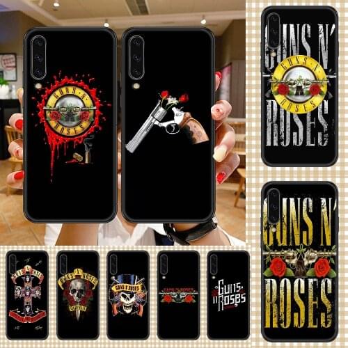 Rock Band Guns N Roses Phone case For Samsung Galaxy A 3 5 7 8 10 20 21 30 40 50 51 70 71 E S 2016 2018 4G black painting coque