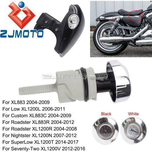 Moto Oil Plug Temp Gauge For Harley Sportster XL883 XL1200 Low Roadster Nightster SuperLow Seventy-Two Oil Temperature Dipstick