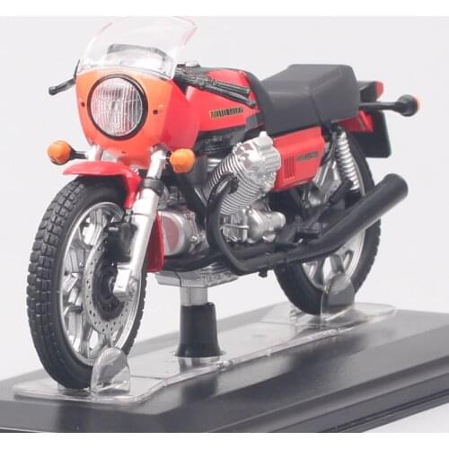Kid Classic 1:24 Scale 1976 Moto Guzzi 850 Lemans Sports Model Motorcycle Cafe Diecasts & Toy Vehicles Bike Acrylic Box Souvenir