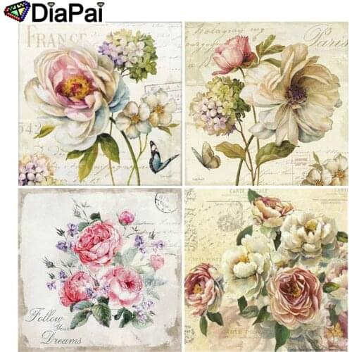 DIAPAI 5D DIY Diamond Painting Full Square/Round Drill "Flower landscape" 3D Embroidery Cross Stitch 5D Decor Gift