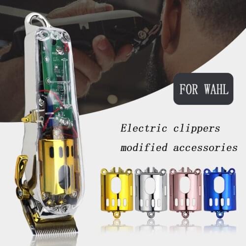 DIY Modified Shell For Wahl 8591 Electric Hair Clipper Accessories Barber Hair Trimmer Case Motor Cover Switch 4color wireless