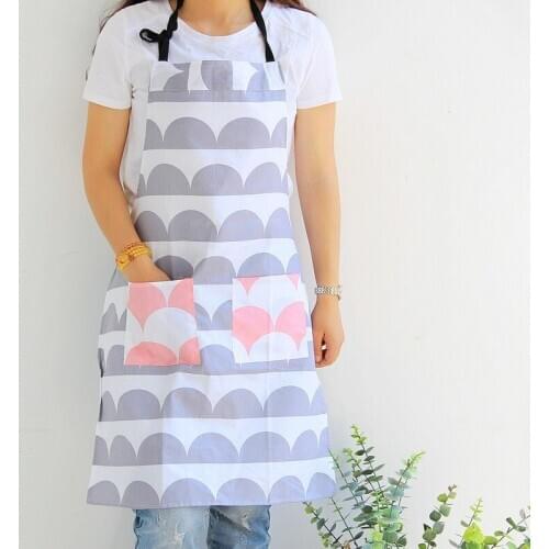Cotton adult apron waterproof double layer cotton apron