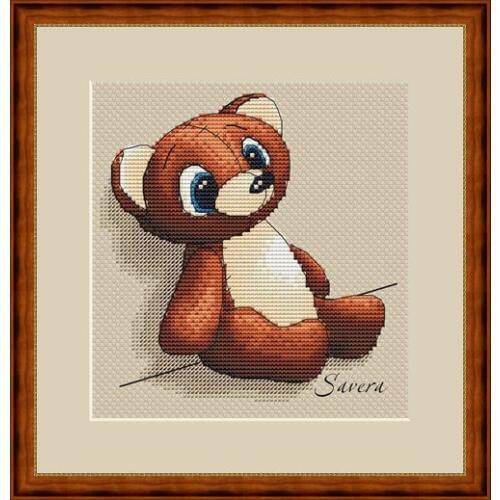GG Gold Collection Counted Cross Stitch Kit Cross stitch RS cotton with cross stitch chemical experiment Cartoon Toy Bear