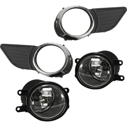 Car Fog Light Lamp Replacement for Toyota Sienna 2011-2017 Front Bumper Fog Lamp Frame Cover Kit,5212808030,5212708030