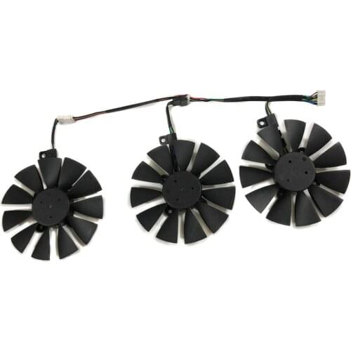 87MM T129215SU/PLD09210S12HH GPU Cooler Graphics Card Fan For ASUS STRIX Raptor GTX980TI R9 390X/R9 390 RX480 580 Cards Cooling