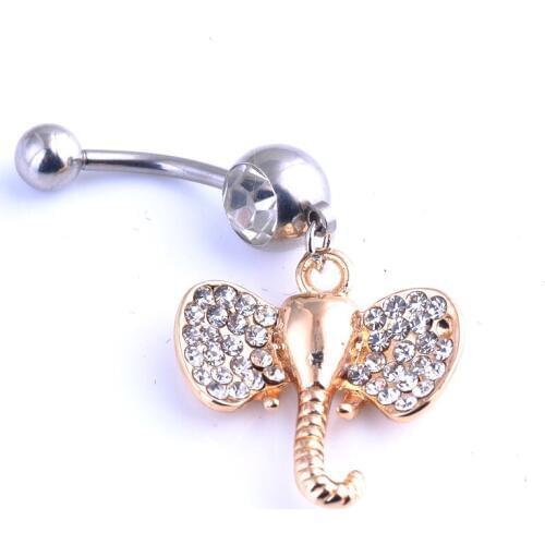 Cute Elegant CZ Surgical Steel Belly Button Rings, Belly Piercing,Pircing Navel Piercing Ombligo Nombril Joias Ouro