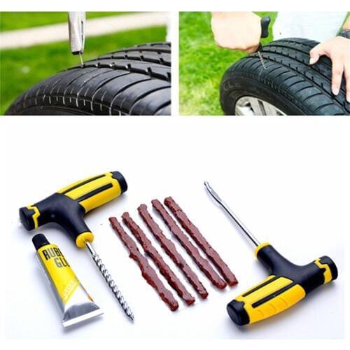 Car tire repair kit car vacuum tire repair tool 6 piece set for Toyota Camry Corolla RAV4 Yaris Highlander/Land Cruiser/PRADO