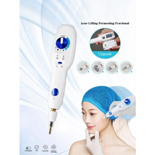 2020 New 2th High-Pressure Plasma Pen From Korea with Wrinkle Eyelid Lift Skin Anti-wrinkle Mole Remover Device Galvanic Machine