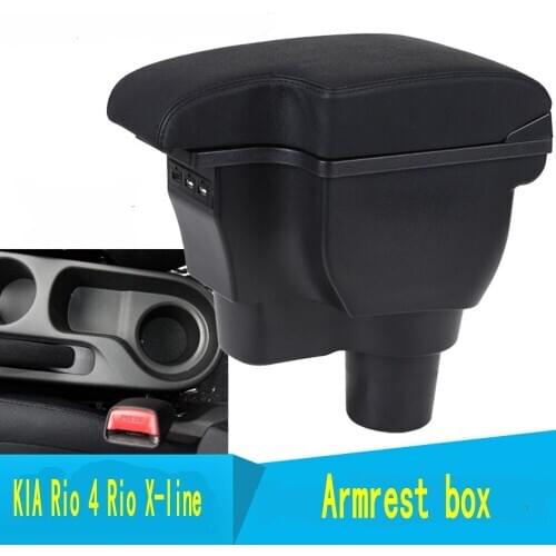 For 2017 KIA Rio 4 Rio X-line armrest box central Store content box cup holder ashtray interior car-styling accessories