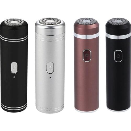 Professional Electric Shavers Beard Trimmer For Men Android Interface Power With Cleaning Brush Mini Portable Shaver Razor Tools