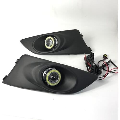 Fog Lights For 2011-2013 Chevrolet Avio LED Angel eyes cob halogen DRL Fog Lamps headlights fog light foglight Car Accessories