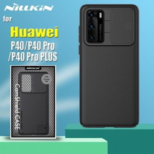 For Huawei P40 Pro Plus Case Casing Nillkin Slide Camera Protection Lens Protect Privacy Shockproof Cover for Huawei P40 Coque