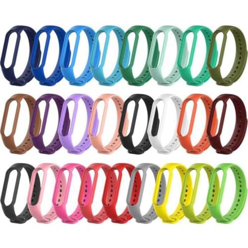 Outdoor Pedometer Wristband Strap For Xiaomi Mi Band 5 Waterproof Silicone Sport Fitness Watch Replace Wrist Bracelet Strap 2021