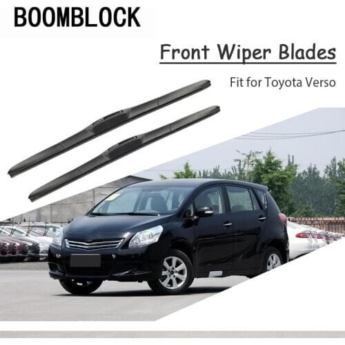 Car Windshield Rubber Front Wiper Blades Arm Kit For Toyota Verso 2013 2012 2011 2010 2009-2002 Windscreen Original Accessories