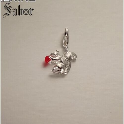 Trendy Animal Love Cute Squirrel Diy Charms Fit Original Bracelets & Neckalces For Women Girls Encantos drop shipping thomas