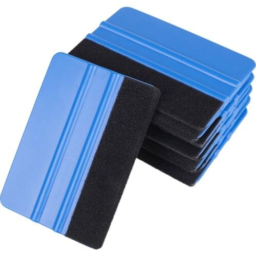 10x7cm Car Film Wrapping Tools Window Install Scraper Double-sided Squeegee Tint Tools Window Ice Remover Cleaning Tool