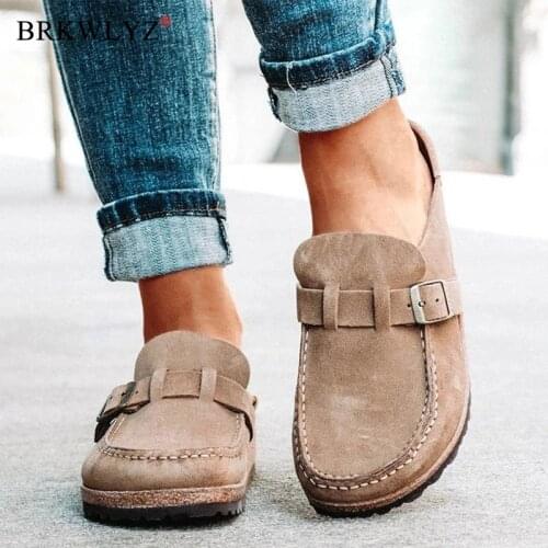 Flats Women Loafers Retro Shoes Slip On Ladies Comfort Platform Female Zapatos Mujer 2020 New Plus Size Casual Woman Summer