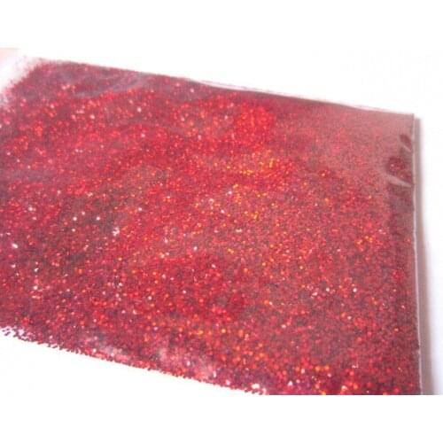 015 Laser Wine Red Color holographic solvent resistant Glitter for nail polish M0151HR