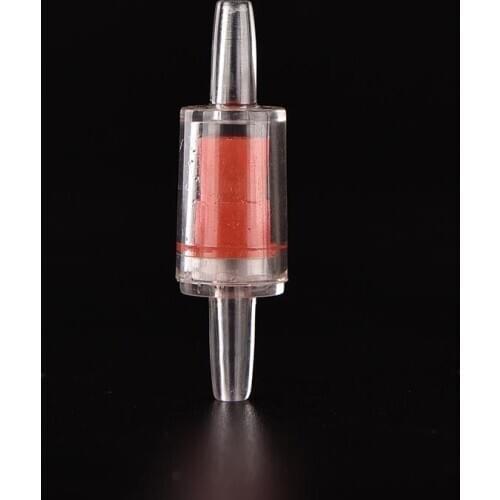1PC High Quality Red Plastic One Way Non-Return Check Valve Aquarium Co2 System Aquarium Air Pump Water Tools