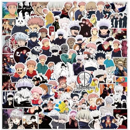 10/50/100PCS Anime Jujutsu Kaisen Stickers Laptop Guitar Luggage Fridge Phone Waterproof Graffiti Sticker Decal Kid Classic Toys