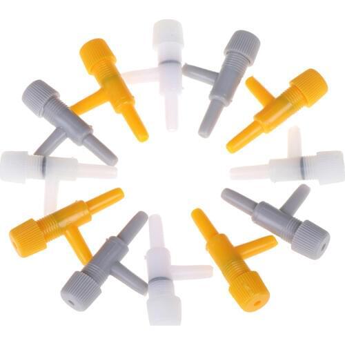 10Pcs Aquarium Air Line Tubing Fish Tank Oxygen Air Pump Volume Flow Control Valve