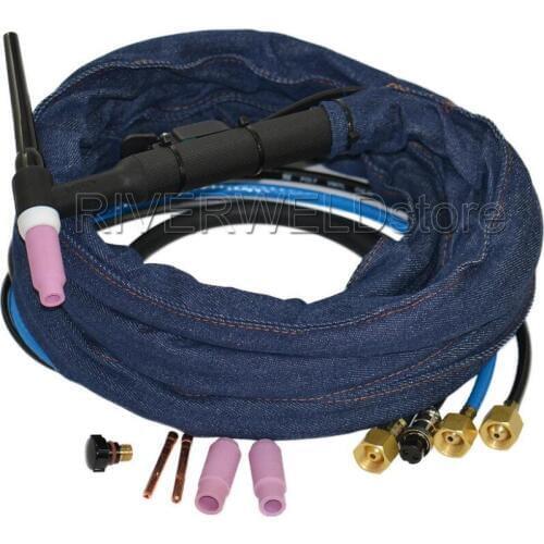 350Amp Water Cooled WP18-12 TIG Welding Torch Complete 12-Foot 3.8-Meter
