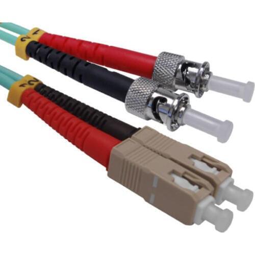 3 Meters SC-ST Fiber Optic Cable 10G MultiMode Duplex Patch Cord OM3 50/125