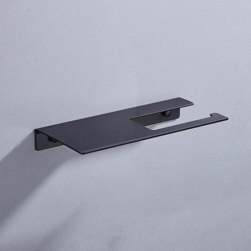 Space aluminum bathroom shelf,Creative and convenient bathroom/kitchen paper rack,Multi-function black/white paper towel holder