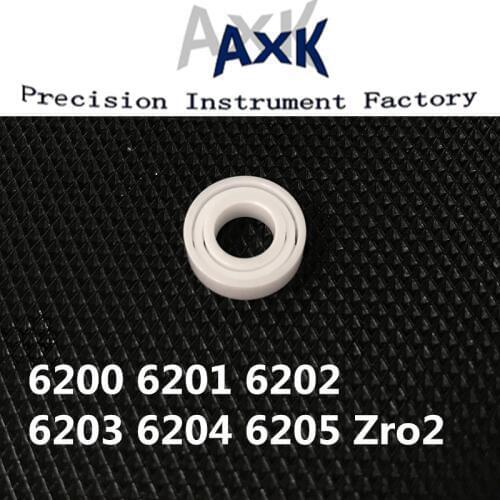 Free Rushed Shipping 2021 Hot Zro2 1pcs 6200 6201 6202 6203 6204 6205 Full Ceramic Ball Zirconia Bearing Rodamientos