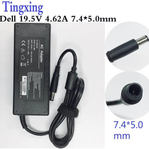 19.5V 4.62A 7.4*5.0mm 90 AC Adapter FOR DELL Latitude D505 D510 D800 D810 D820 E5530 E5400,E6500,M70 Laptop Power Charger Supply