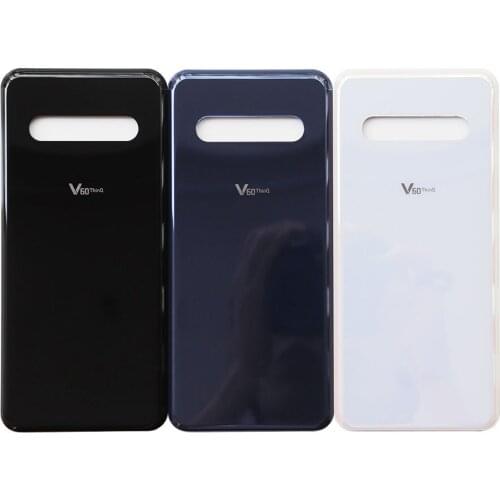 10 Pcs/lot Original Gorilla Glass 5 Cover For LG V60 ThinQ 5G , Back Door Replacement Hard Battery Case, Rear Housing Cover