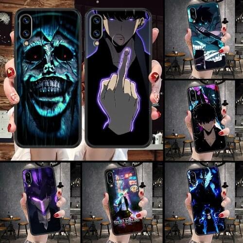 Solo Leveling Phone Case For Huawei Honor 6A 7A 7C 8A 8X 8 9 9X 10 10i 20 Lite Pro black fashion bumper luxury Etui silicone