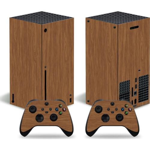 Wood design for xbox series X Skin sticker for xbox series X pvc skins for xbox series X vinyl sticker