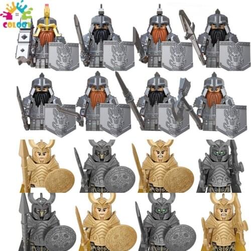 Kids Toys Middle Ages Soldiers Building Blocks Mini Action Figures Bricks History Educational Toys For Children Christmas Gifts