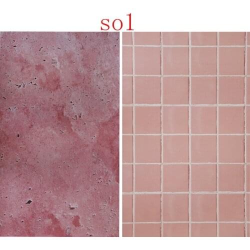 Red Brick Photo Studio Backgrounds 57x87cm 2sides PVC Cover Waterproof Paper Backdrops Wood Marble Wall Printing