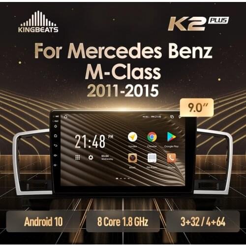 KingBeats Android 10 Octa-Core head unit HU 4G in Dash Car Radio Multimedia Video Player Navigation GPS For Mercedes-Benz M-Class M Class W166 ML 2011 - 2015 no dvd 2 din Double Din Android Car Stereo 2din