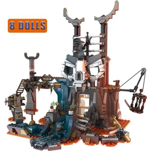 Skull Sorcerer Dungeon Cole Building Blocks Dungeon Building bricks Toys for Kids Gift Compatible 71722