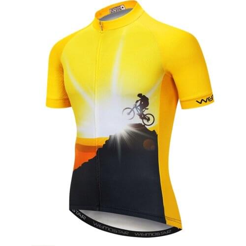 Summer Cycling Jerseys Men Anti Sweat Tops Uniform MTB Bike Shirts Breathable Riding Clothing Quick Dry