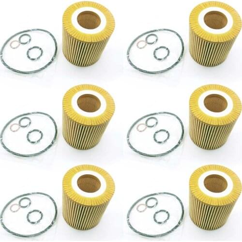Yubao 6Set Oil Filter 11427508969 for BMW E81 E82 E83 E85 E87 E88 E46 E60 E61 E90 E91 E92 E93 X1 Z4 11427619232