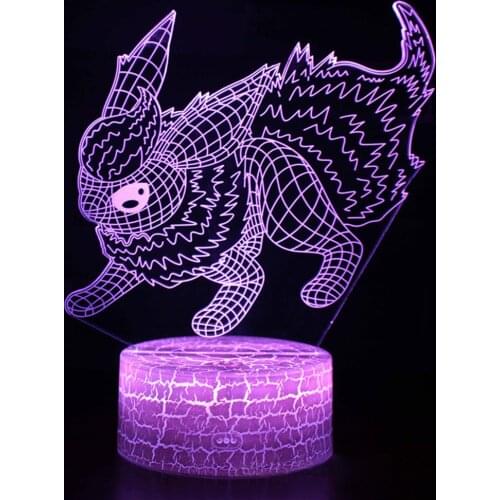 Kawaii Room Decor Childrens Night Light Manga Decor LED Light USB Neon Baby Bright Table Lamp Three-dimensional Sensor for Rgb