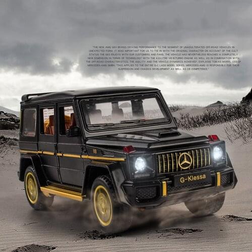 Simulation Alloy Car Model 1/32 Mercedes-Benz G63 Off-road Diecast Metal Vehicle Collection Display Toys Boys
